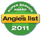 Angie's List Super Service Award given to Interior design firm beTM design in 2011